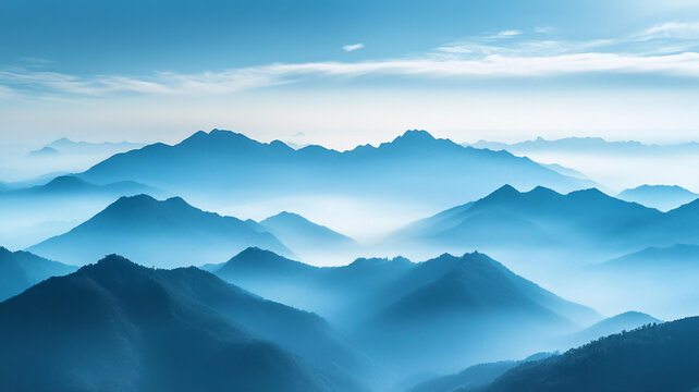 藍調(diào)遠山背景
