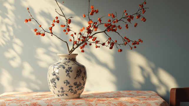 紅枸杞插花
