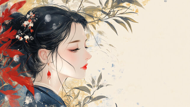 古風(fēng)美女頭像封面