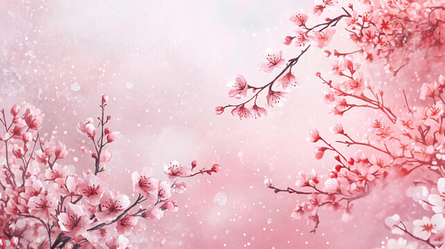 唯美夢幻梅花林