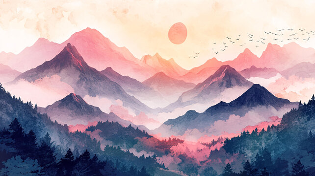 山風(fēng)景包裝