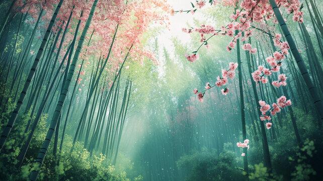 唯美夢幻梅花林