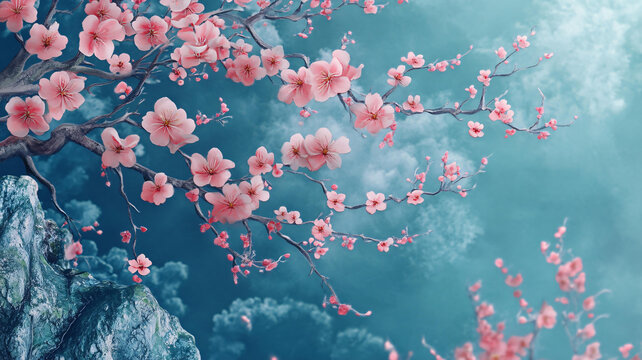 唯美夢幻梅花林