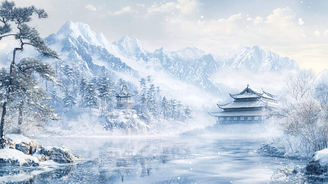 古風(fēng)冬景