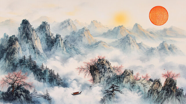 旭日東升畫(huà)
