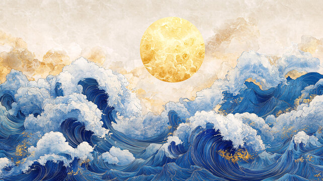 新中式海浪