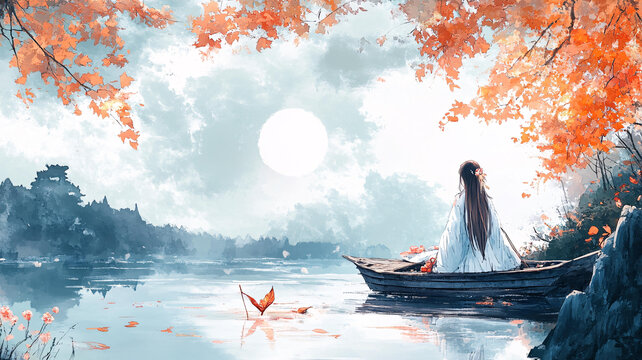 古風(fēng)秋天景色