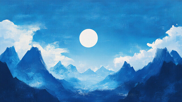 厚涂山水藝術(shù)背景