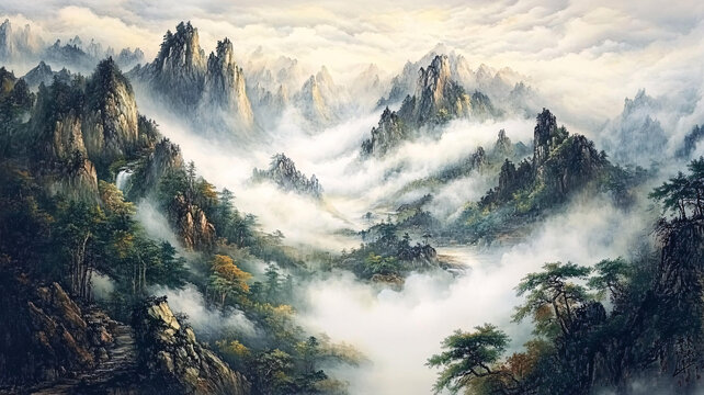 山油畫