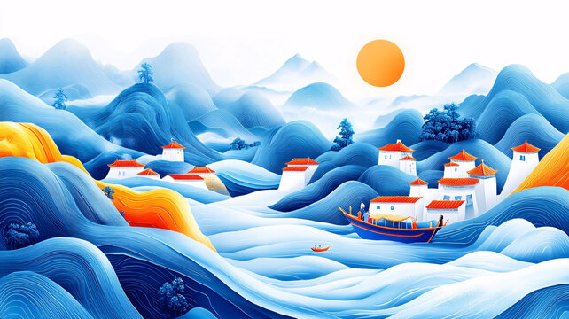 高端山水線包裝