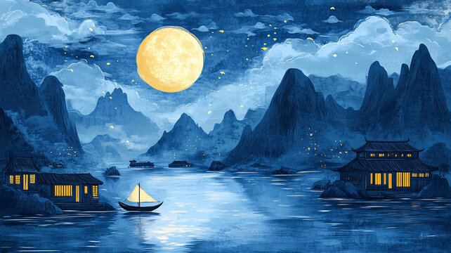 夜月景點