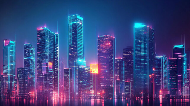 炫彩城市建筑