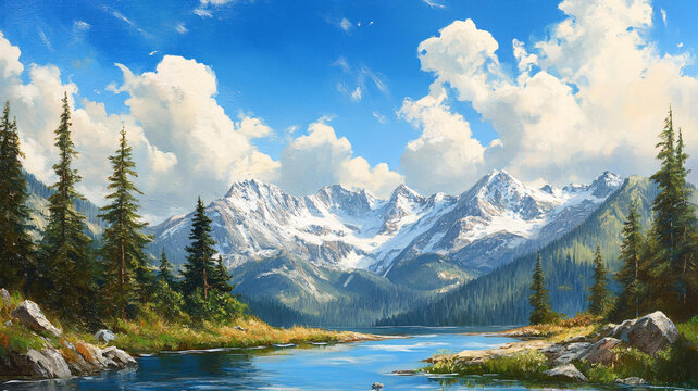 寬屏風景畫