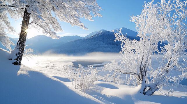 冬日雪景壁紙