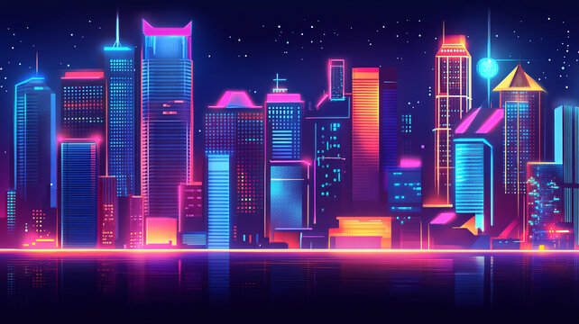 霓虹燈城市