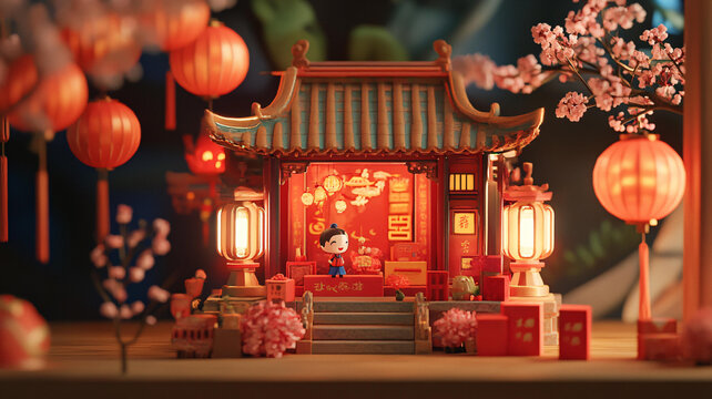 過年場景還原