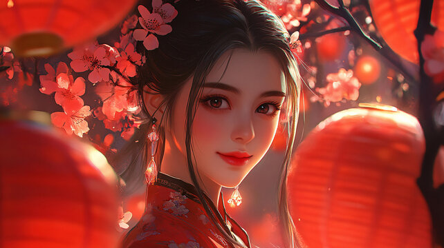 春桃花燈節(jié)慶