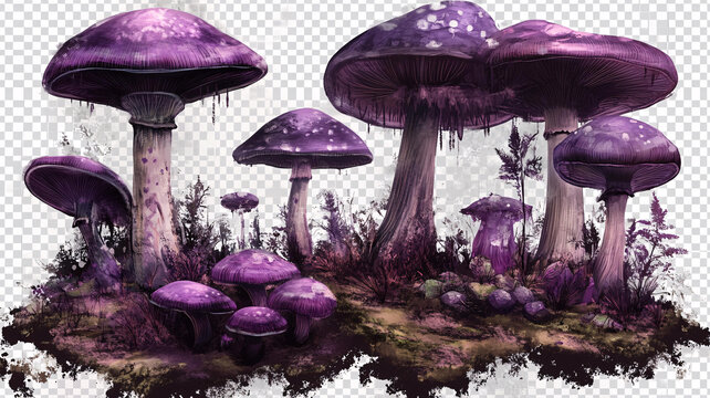 紫色蘑菇小精靈