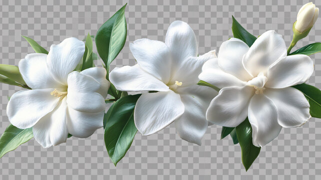 寫(xiě)實(shí)噴繪茉莉花