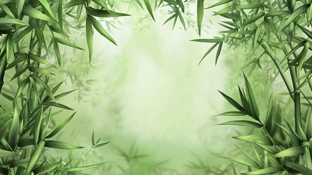 唯美竹葉背景