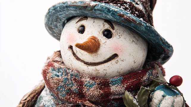 戴圍巾的雪人