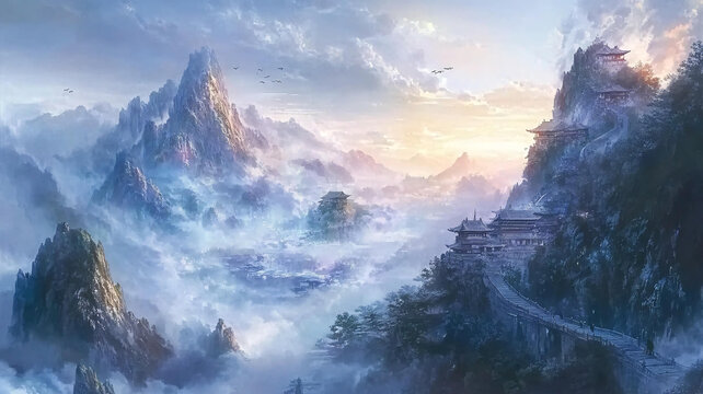 天界曉鐘風景