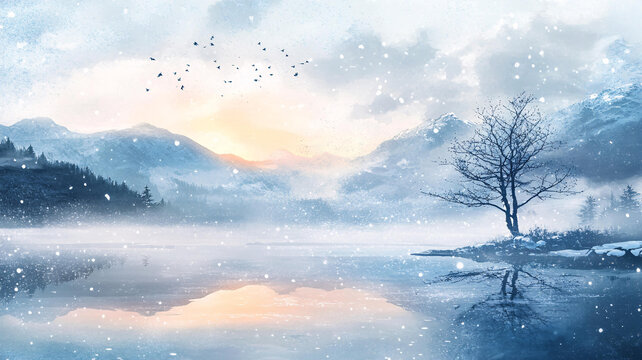 意境雪場(chǎng)景