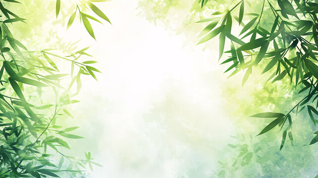 唯美竹葉背景