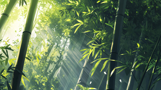 唯美竹影竹韻