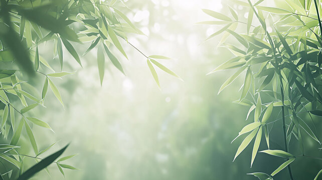 唯美竹葉背景