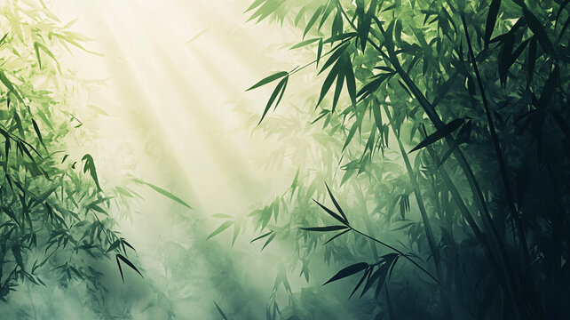 唯美竹影竹韻