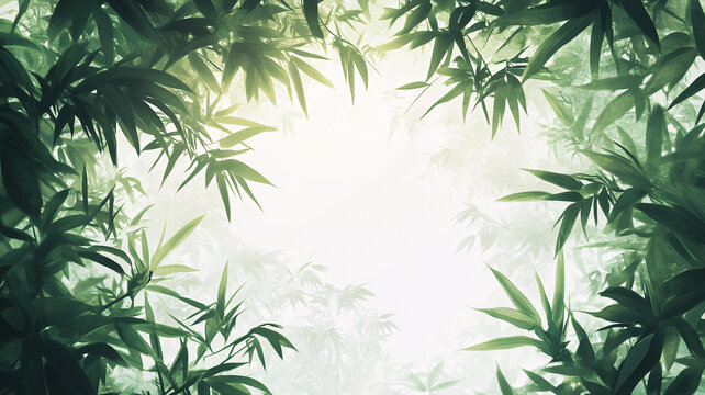 唯美竹葉背景