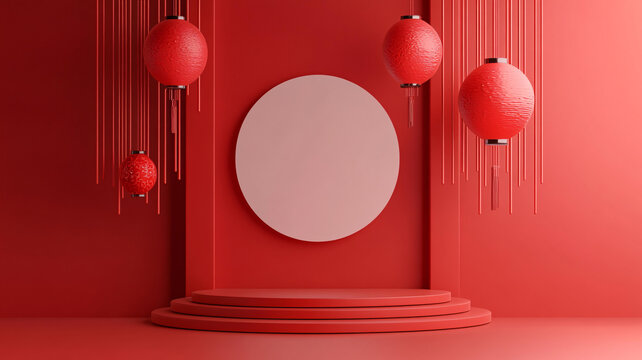 紅色海報(bào)場(chǎng)景