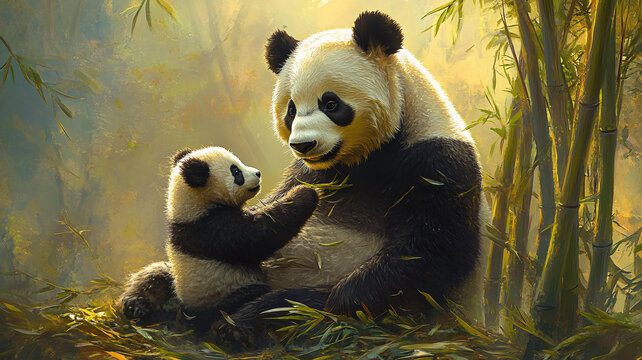 寫實熊貓