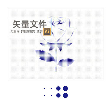 玫瑰花靜電貼