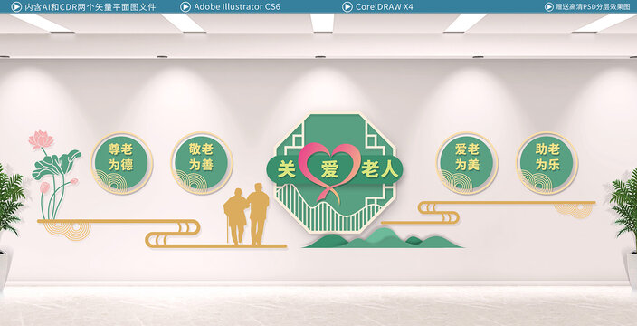 老人院文化墻