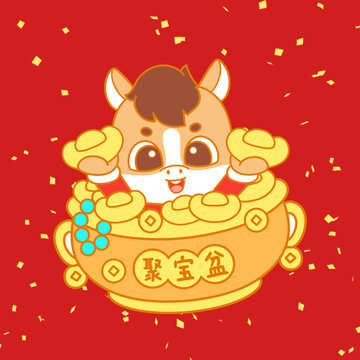 馬年卡通IP招財(cái)進(jìn)寶