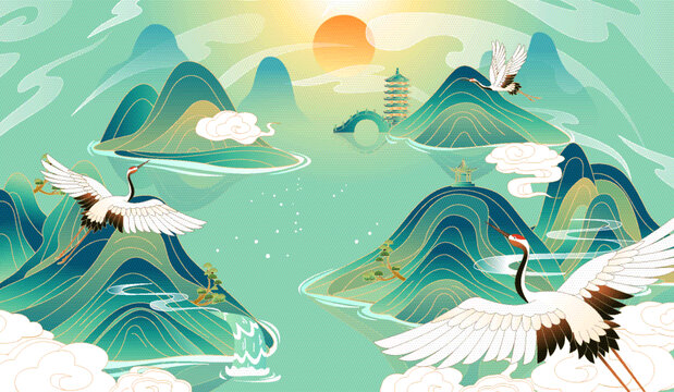 國(guó)潮背景