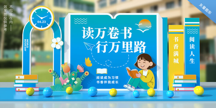 讀書日美陳布置