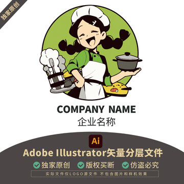餐飲LOGO門頭文創(chuàng)卡通家居公司形象迷你