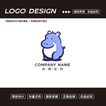 河馬logo標(biāo)志