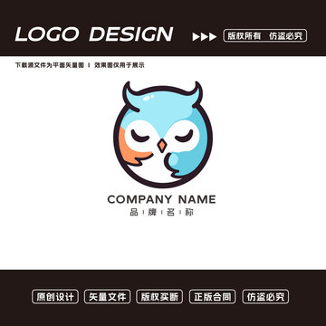 貓頭鷹logo標志