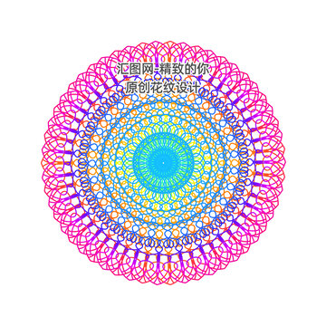 彩色團(tuán)花防偽