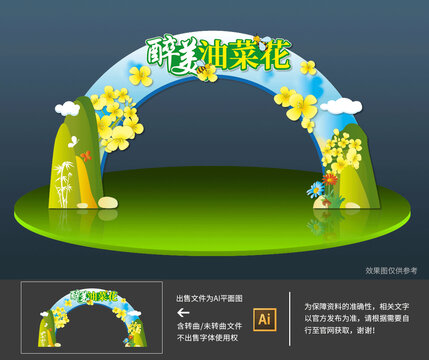 油菜花拱門