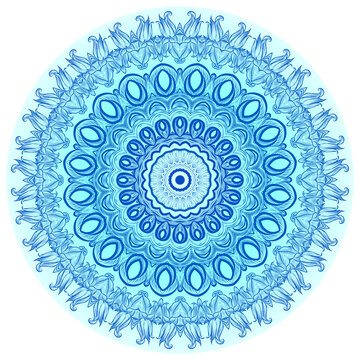 藍(lán)色青花古典圖案