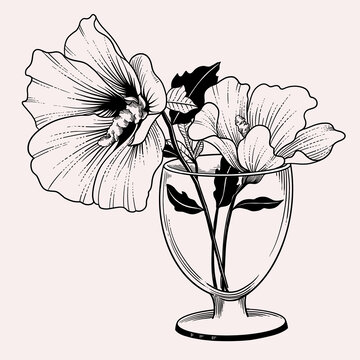 杯子里的花
