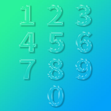 透明效果數(shù)字
