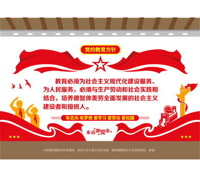 黨的教育方針文化墻