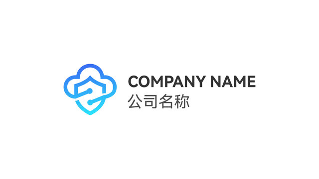 云防護(hù)云安全公司品牌LOGO設(shè)計(jì)