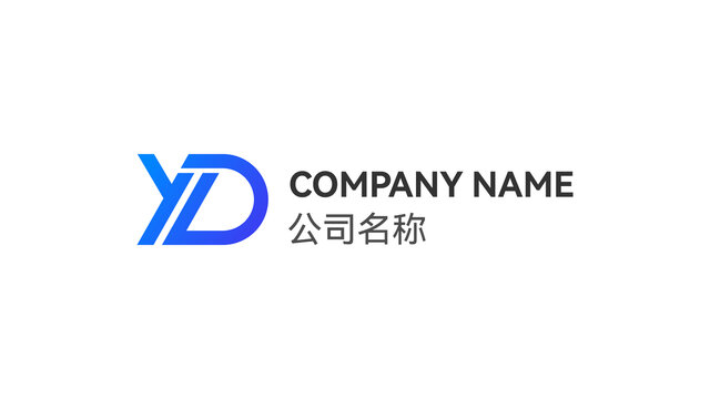 YD字母LOGO設(shè)計互聯(lián)網(wǎng)科技公司品牌